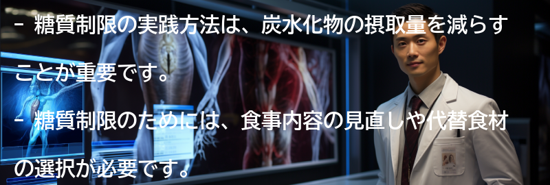 糖質制限の実践方法の要点まとめ
