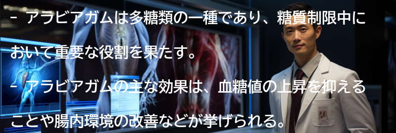 アラビアガムを摂取する方法と注意点の要点まとめ