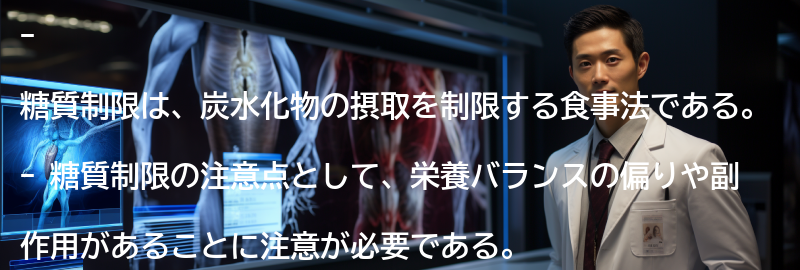 糖質制限の注意点と副作用の要点まとめ