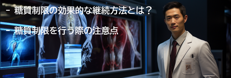 糖質制限の効果的な継続方法と注意点の要点まとめ