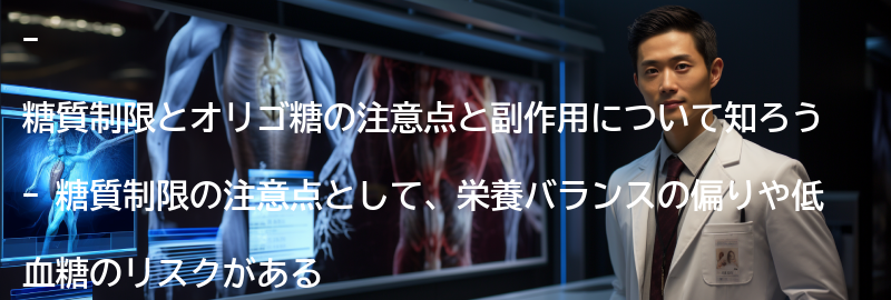 糖質制限とオリゴ糖の注意点と副作用の要点まとめ