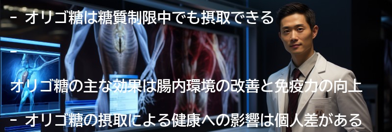 オリゴ糖の効果と健康への影響の要点まとめ