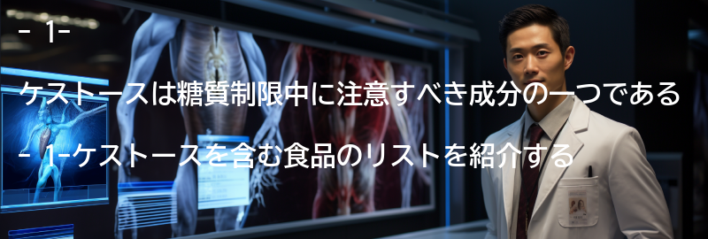 1-ケストースを含む食品のリストの要点まとめ