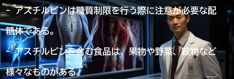 アスチルビンを含む食品の例の要点まとめ