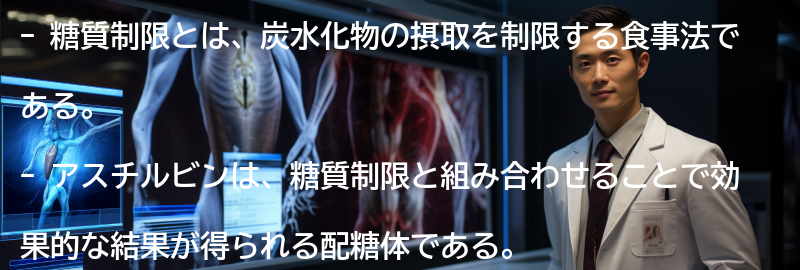 糖質制限とアスチルビンの組み合わせの効果の要点まとめ