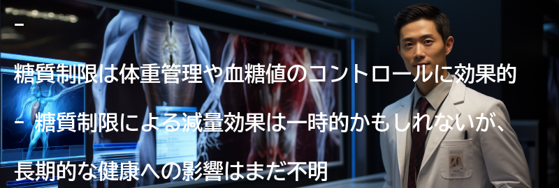 糖質制限の効果とメリットの要点まとめ