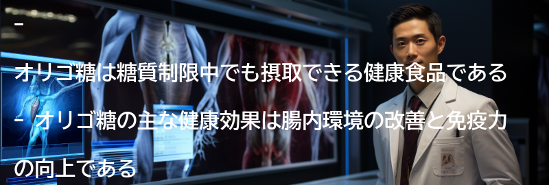オリゴ糖の健康効果とは?の要点まとめ
