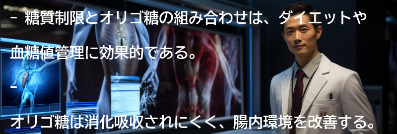 糖質制限とオリゴ糖の組み合わせの効果の要点まとめ