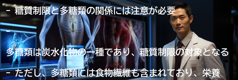 糖質制限と多糖類の関係における注意点の要点まとめ