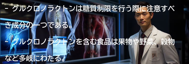 グルクロノラクトンを含む食品の例の要点まとめ