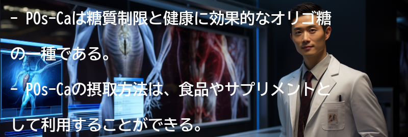 POs-Caの摂取方法と注意点の要点まとめ