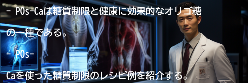 POs-Caを使った糖質制限のレシピ例の要点まとめ