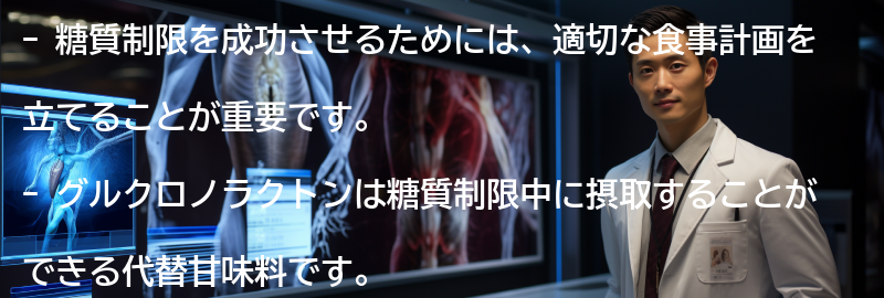 糖質制限を成功させるためのポイントの要点まとめ