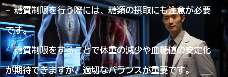 糖質制限と糖類の摂取に関する注意点はありますか?の要点まとめ
