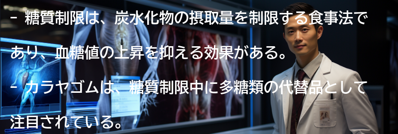 糖質制限とはの要点まとめ