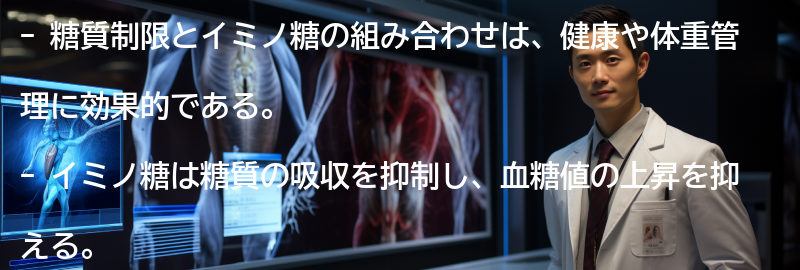 糖質制限とイミノ糖の組み合わせの効果の要点まとめ