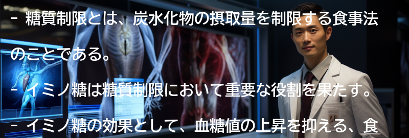 糖質制限とイミノ糖の実践例の要点まとめ