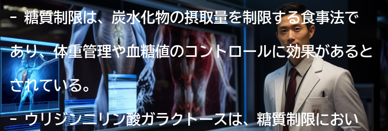 糖質制限とウリジン二リン酸ガラクトースの関係の要点まとめ