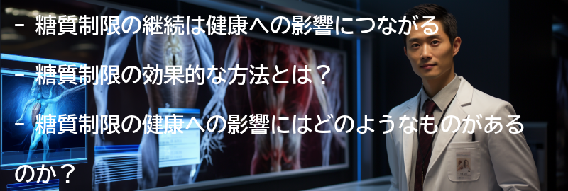 糖質制限の継続と健康への影響の要点まとめ