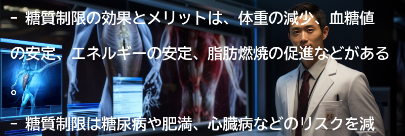 糖質制限の効果とメリットの要点まとめ
