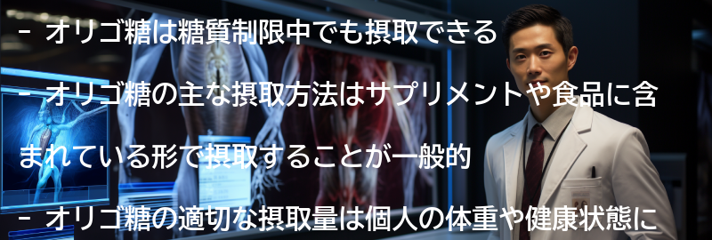 オリゴ糖の摂取方法の要点まとめ