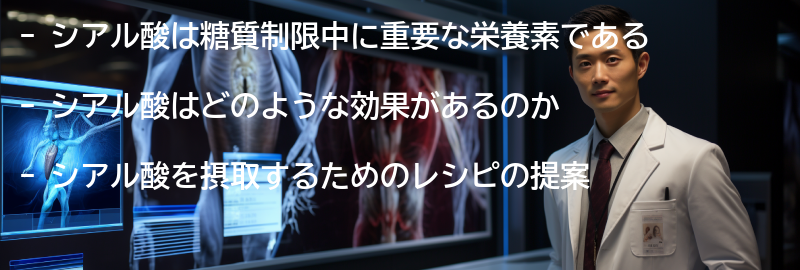 シアル酸を摂取するためのレシピの提案の要点まとめ