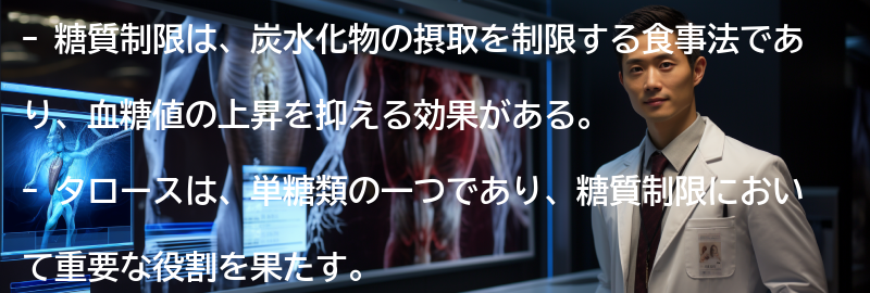 糖質制限とはの要点まとめ