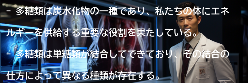 多糖類の種類とその特徴の要点まとめ