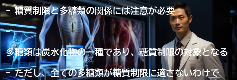 糖質制限と多糖類の関係における注意点の要点まとめ