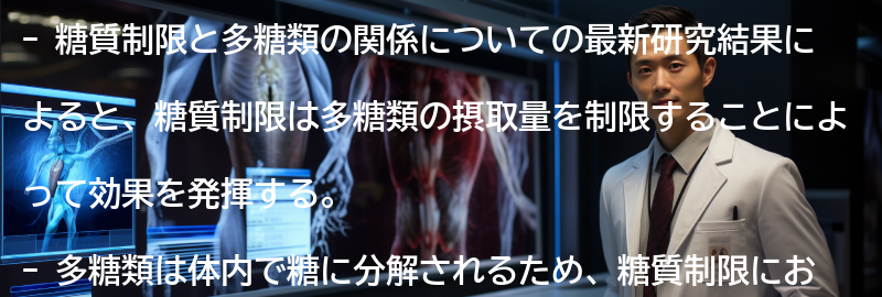 糖質制限と多糖類の関係についての最新研究結果の要点まとめ