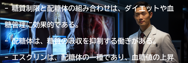 糖質制限と配糖体の組み合わせの効果の要点まとめ