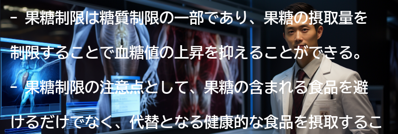 果糖制限の注意点と副作用の要点まとめ