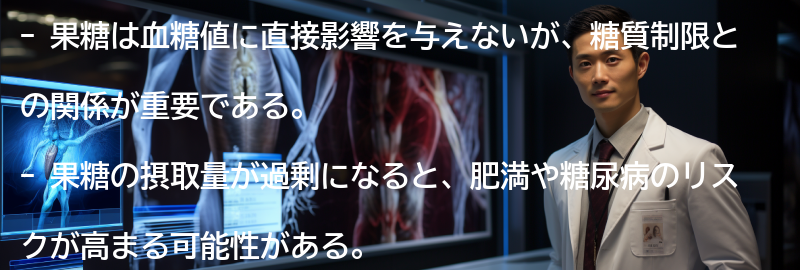 果糖制限と血糖値の関係の要点まとめ