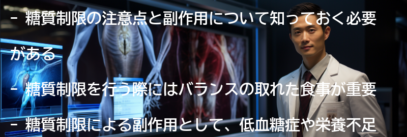 糖質制限の注意点と副作用の要点まとめ
