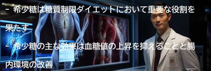 希少糖の役割と効果の要点まとめ