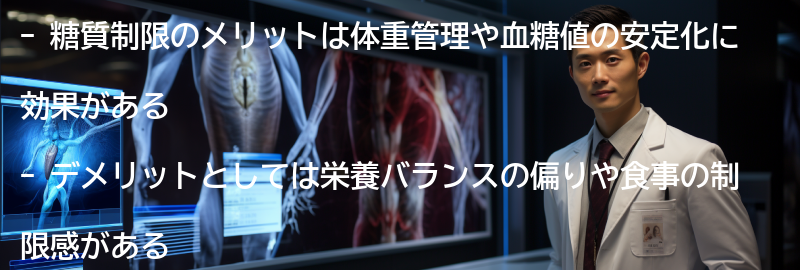 糖質制限のメリットとデメリットの要点まとめ