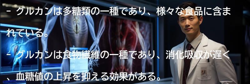 グルカンの特徴と効果の要点まとめ
