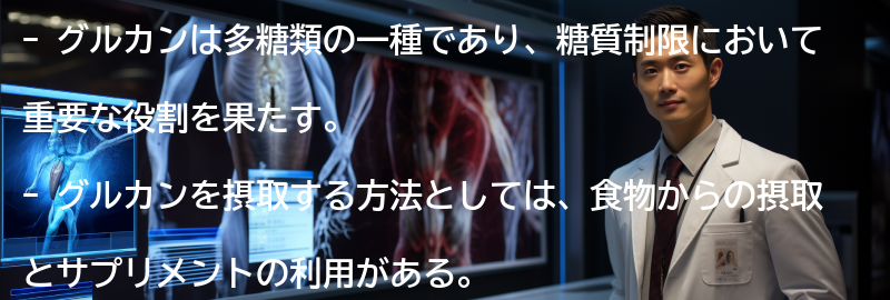 グルカンを摂取する方法と注意点の要点まとめ