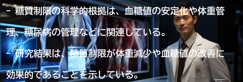 糖質制限の科学的根拠と研究結果の要点まとめ