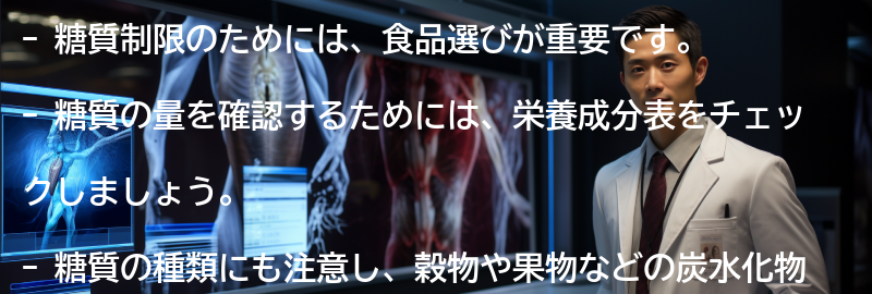 糖質制限のための食品選びのポイントの要点まとめ