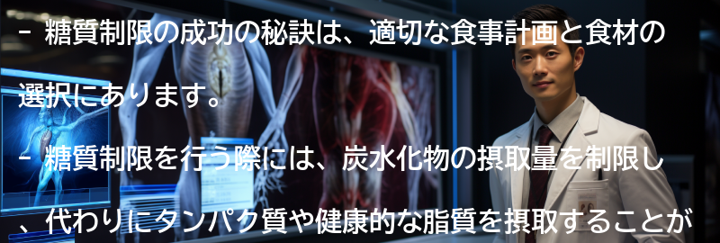 糖質制限の成功の秘訣とヒントの要点まとめ