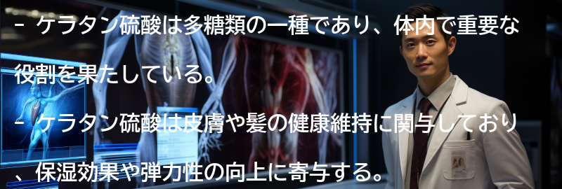 ケラタン硫酸の効果の要点まとめ