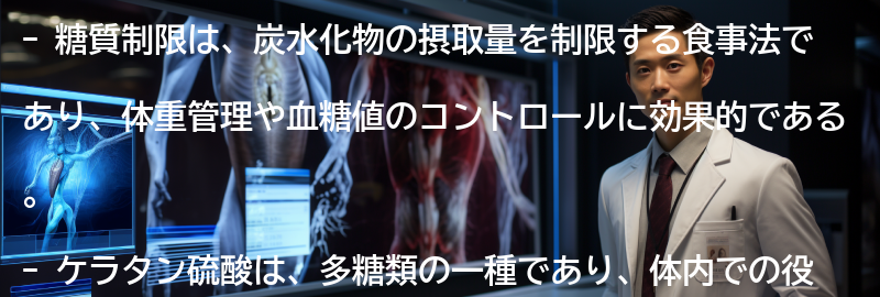 糖質制限とケラタン硫酸の関係の要点まとめ
