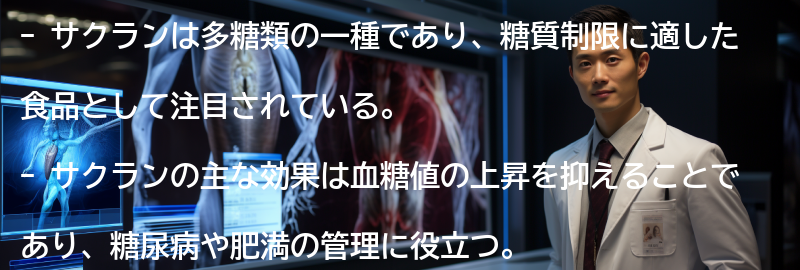サクランの効果と利点の要点まとめ