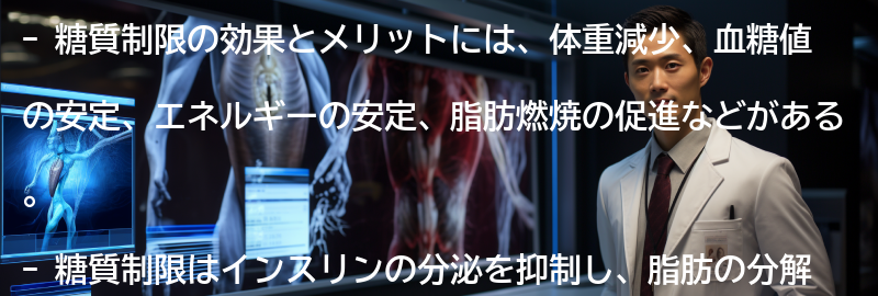 糖質制限の効果とメリットの要点まとめ