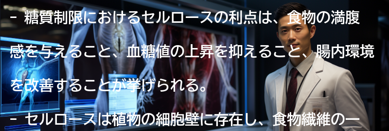 糖質制限におけるセルロースの利点の要点まとめ