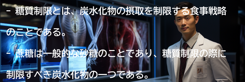 糖質制限と蔗糖の組み合わせによる最適な食事戦略の要点まとめ