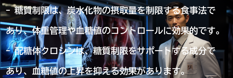 糖質制限とクロシンの実践例の要点まとめ