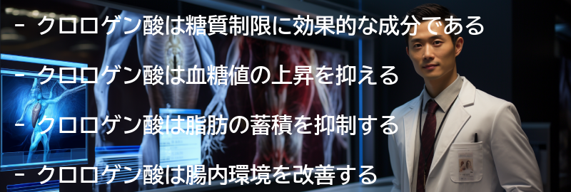 クロロゲン酸の糖質制限への影響の要点まとめ