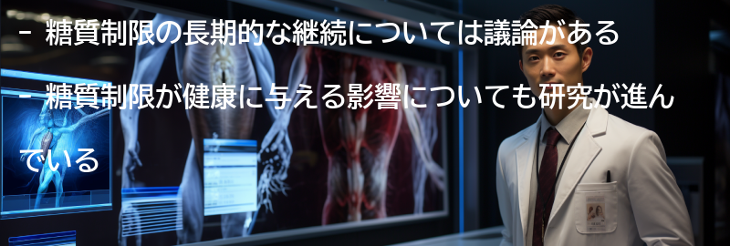 糖質制限の長期的な継続と健康への影響についての議論の要点まとめ